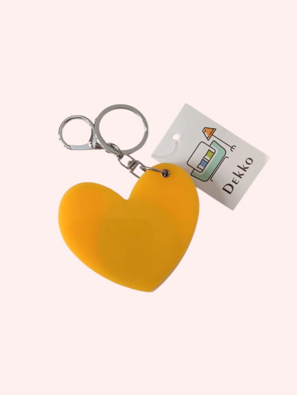 Rainbow Heart Keychain - Picture 3 of 9